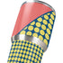 Coral Diagonal Split Yeti 30oz Rambler Tumbler Skin
