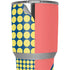 Coral Diagonal Split Yeti 30oz Rambler Tumbler Skin