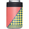 Coral Diagonal Split Yeti Colster Can Insulator Skin