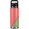 Coral Diagonal Split YETI Rambler 26oz Bottle Skin