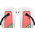 Coral Diagonal Split YETI Roadie 24 Hard Cooler Skin