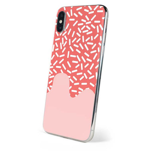 Coral Spring Sprinkles iPhone X Skin