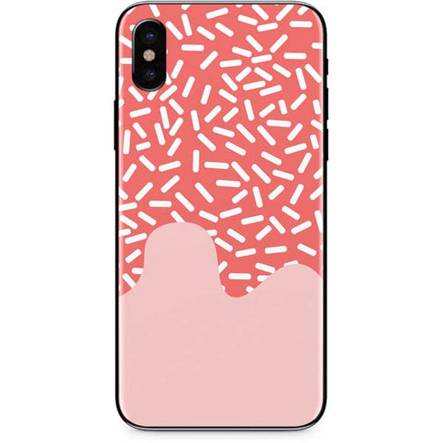 Coral Spring Sprinkles iPhone XS Skin