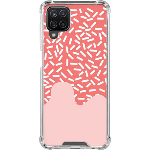 Coral Spring Sprinkles Galaxy A12 Clear Case