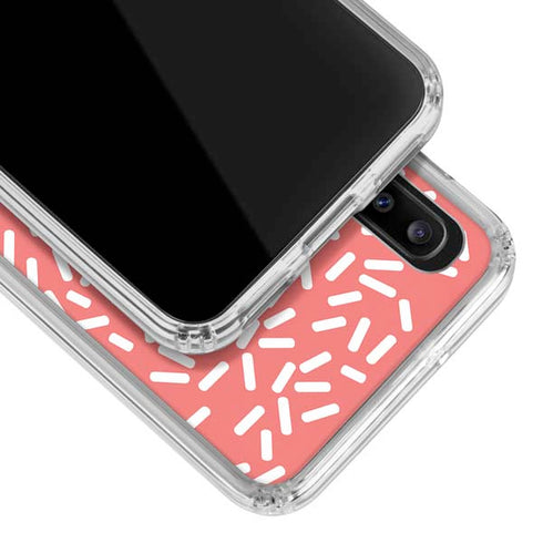 Coral Spring Sprinkles Galaxy A30 Clear Case