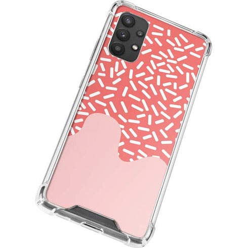 Coral Spring Sprinkles Galaxy A32 5G Clear Case