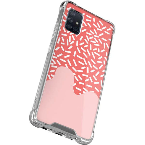 Coral Spring Sprinkles Galaxy A71 5G Clear Case