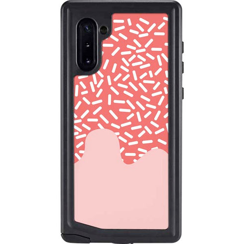 Coral Spring Sprinkles Galaxy Note 10 Waterproof Case