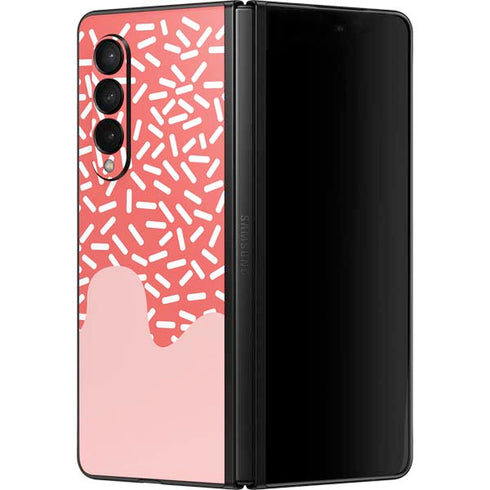 Coral Spring Sprinkles Galaxy Z Fold3 5G Skin