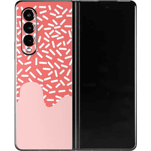 Coral Spring Sprinkles Galaxy Z Fold3 5G Skin