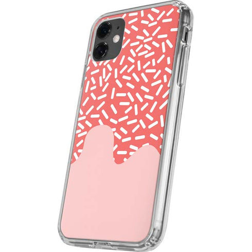Coral Spring Sprinkles iPhone 11 Clear Case