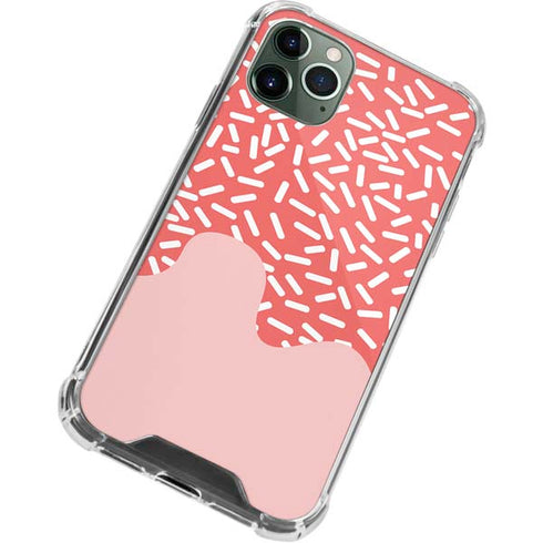 Coral Spring Sprinkles iPhone 11 Pro Max Clear Case