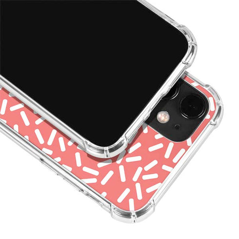 Coral Spring Sprinkles iPhone 12 Clear Case