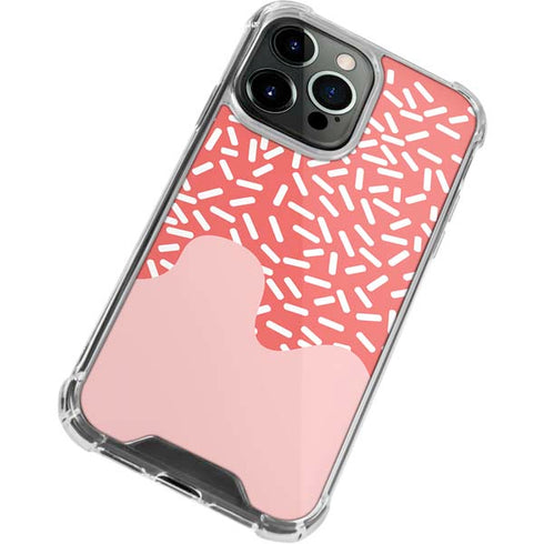 Coral Spring Sprinkles iPhone 13 Pro Max Clear Case