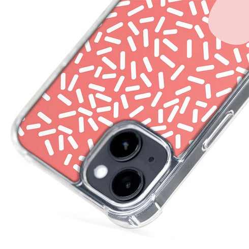 Coral Spring Sprinkles iPhone 15 Plus MagSafe Case