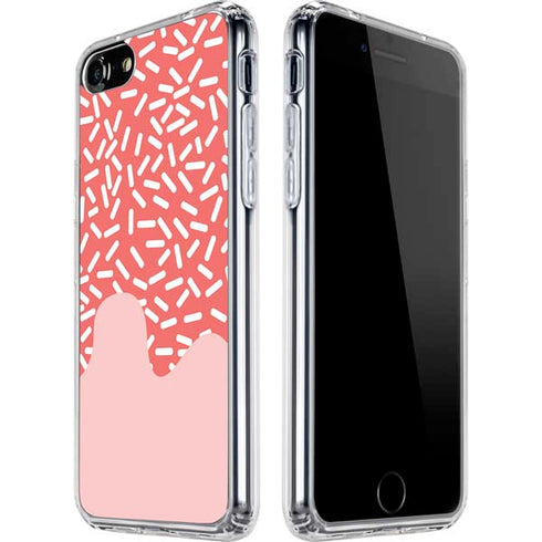 Coral Spring Sprinkles iPhone SE (2nd & 3rd Gen) Clear Case