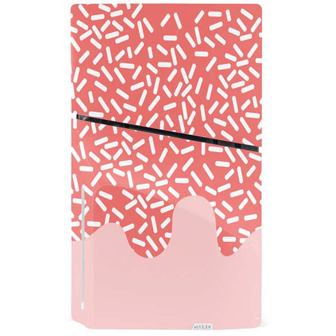 Coral Spring Sprinkles PS5 Slim Disk Console Skin
