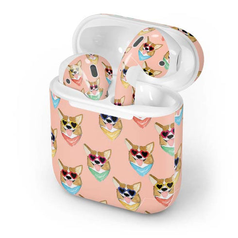 Bouffants and Broken Hearts Corgi Love Apple AirPods Skin