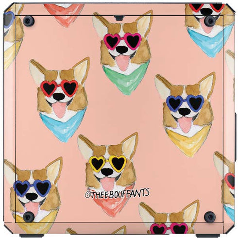 Bouffants and Broken Hearts Corgi Love Cooler Master MasterBox Q300L Mini Tower Skin