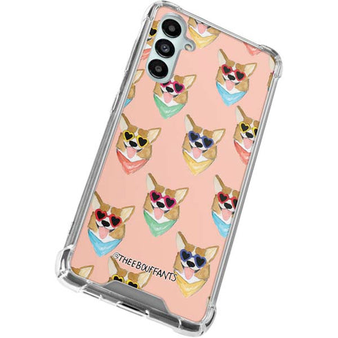 Bouffants and Broken Hearts Corgi Love Galaxy A15 5G Clear Case