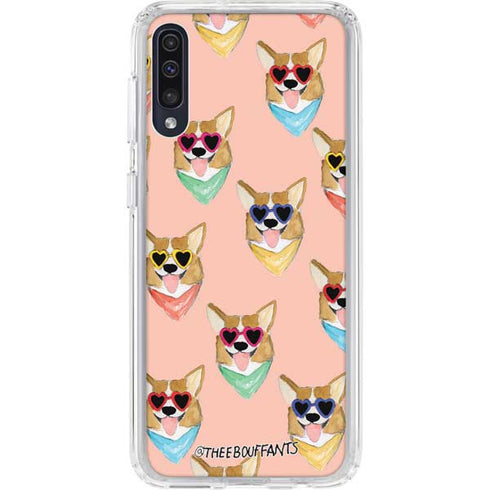 Bouffants and Broken Hearts Corgi Love Galaxy A50 Clear Case