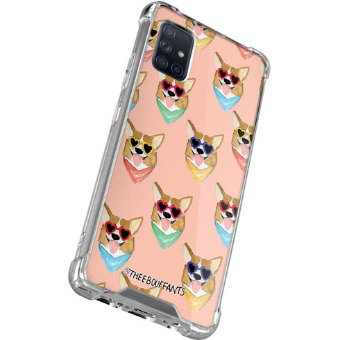 Bouffants and Broken Hearts Corgi Love Galaxy A51 5G Clear Case