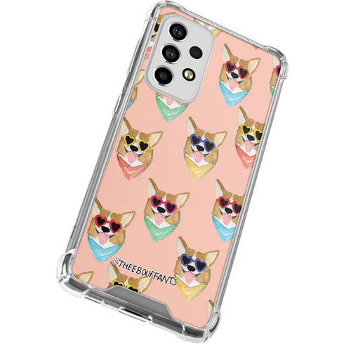 Bouffants and Broken Hearts Corgi Love Galaxy A53 5G Clear Case