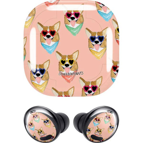 Bouffants and Broken Hearts Corgi Love Galaxy Buds Pro Skin