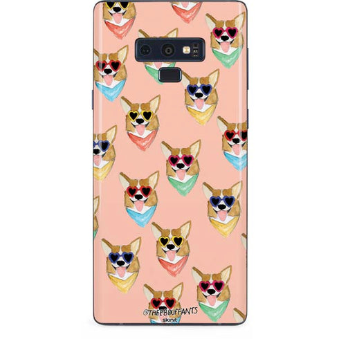 Bouffants and Broken Hearts Corgi Love Galaxy Note 9 Skin