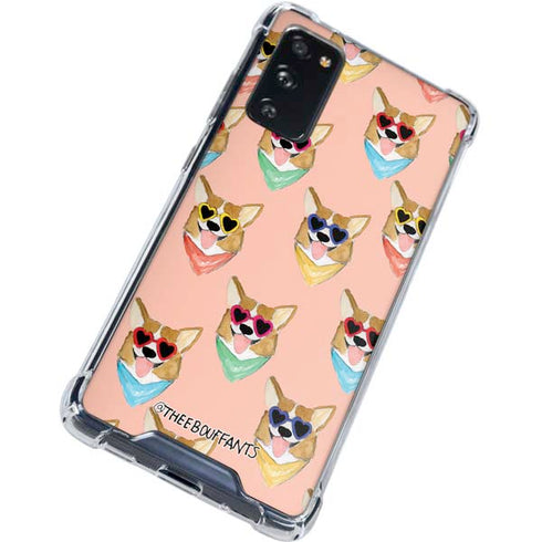 Bouffants and Broken Hearts Corgi Love Galaxy S20 FE Clear Case