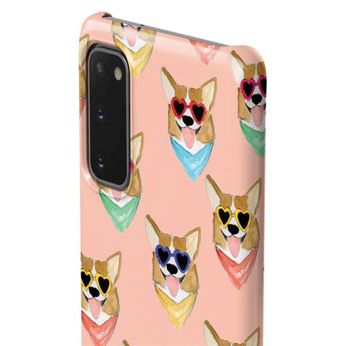 Bouffants and Broken Hearts Corgi Love Galaxy S20 Lite Case