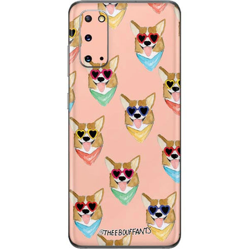 Bouffants and Broken Hearts Corgi Love Galaxy S20 Skin