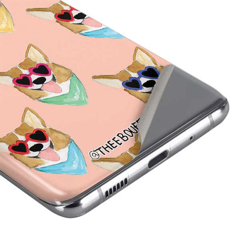 Bouffants and Broken Hearts Corgi Love Galaxy S20 Skin