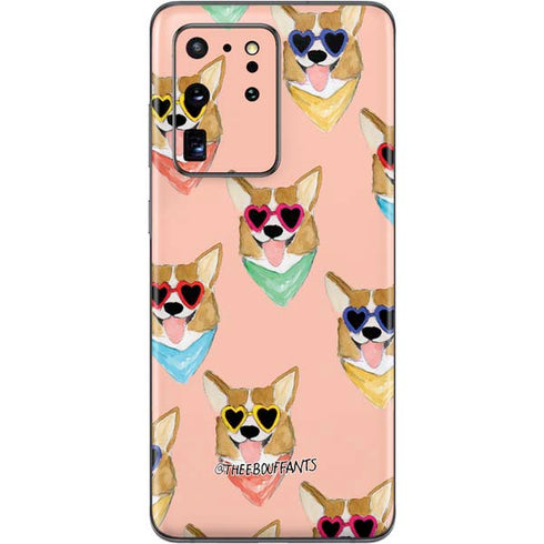 Bouffants and Broken Hearts Corgi Love Galaxy S20 Ultra 5G Skin