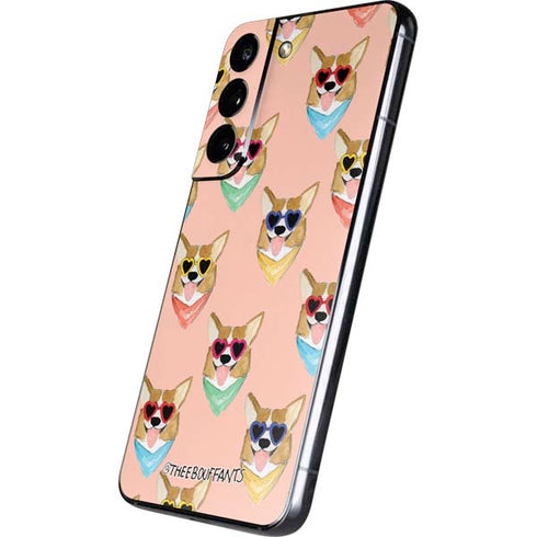 Bouffants and Broken Hearts Corgi Love Galaxy S22 Skin