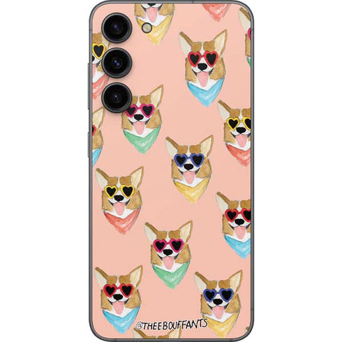 Bouffants and Broken Hearts Corgi Love Galaxy S23 Plus Skin