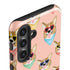 Bouffants and Broken Hearts Corgi Love Galaxy S24 Impact Case