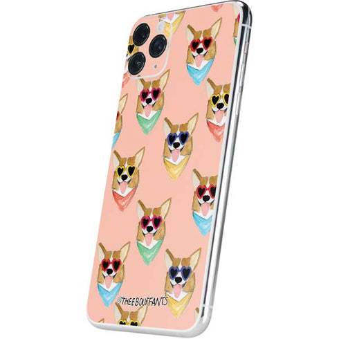 Bouffants and Broken Hearts Corgi Love iPhone 11 Pro Max Skin