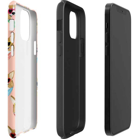 Bouffants and Broken Hearts Corgi Love iPhone 12 Impact Case