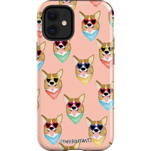Bouffants and Broken Hearts Corgi Love iPhone 12 Mini Impact Case