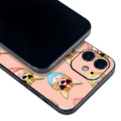 Bouffants and Broken Hearts Corgi Love iPhone 12 Mini Skin