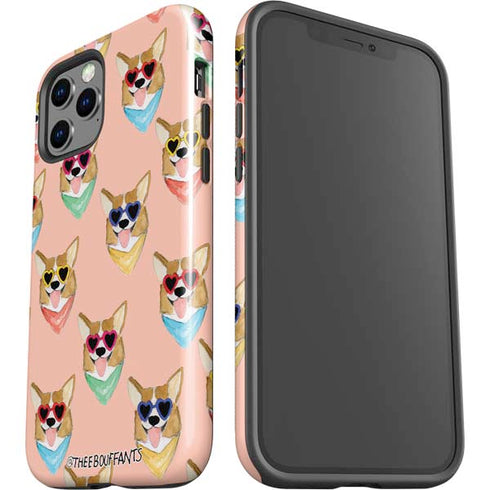 Bouffants and Broken Hearts Corgi Love iPhone 12 Pro Impact Case