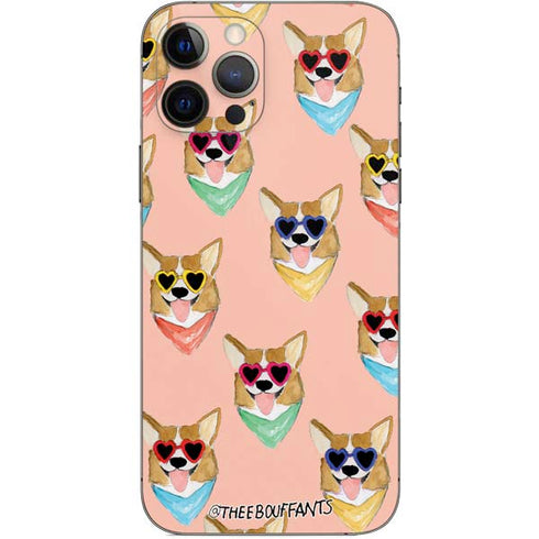 Bouffants and Broken Hearts Corgi Love iPhone 12 Pro Skin