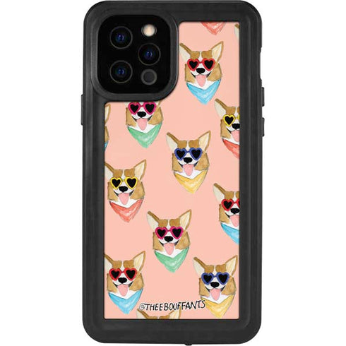 Bouffants and Broken Hearts Corgi Love iPhone 12 Pro Waterproof Case