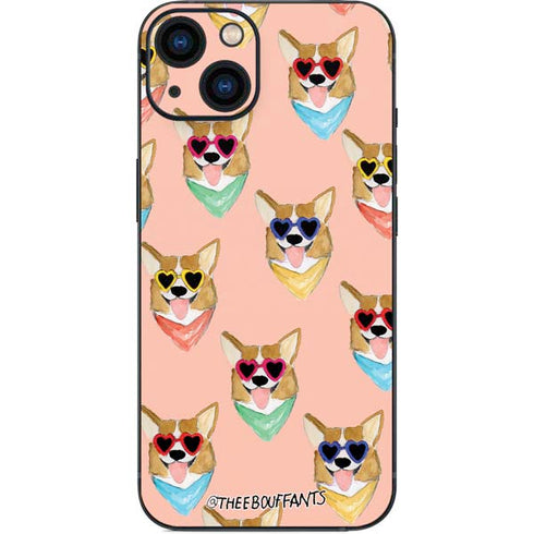 Bouffants and Broken Hearts Corgi Love iPhone 14 Plus Skin