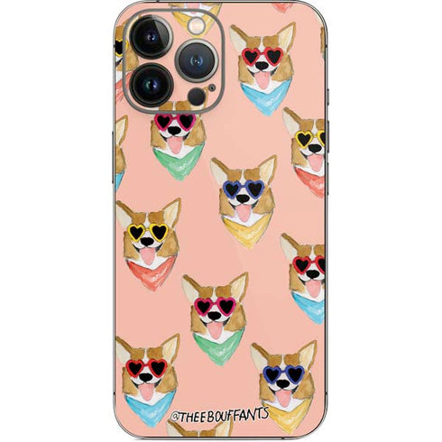 Bouffants and Broken Hearts Corgi Love iPhone 14 Pro Max Skin