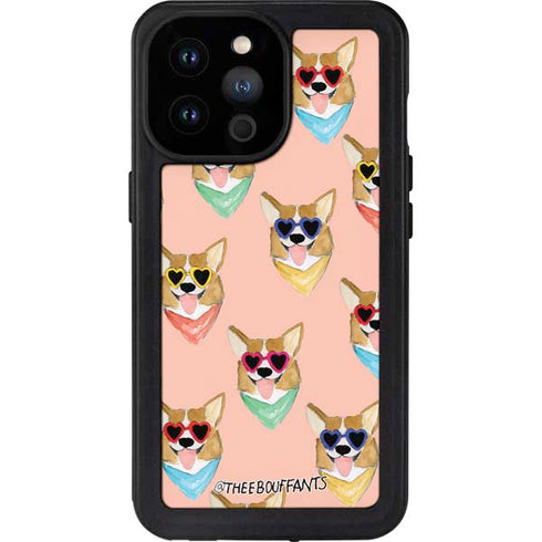 Bouffants and Broken Hearts Corgi Love iPhone 14 Pro Max Waterproof Case