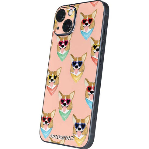 Bouffants and Broken Hearts Corgi Love iPhone 14 Skin