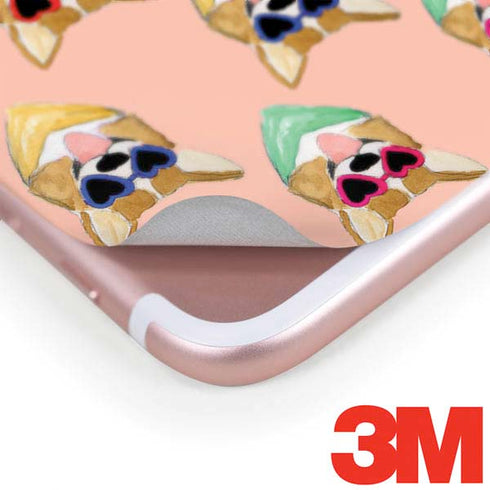 Bouffants and Broken Hearts Corgi Love iPhone 8 Plus Skin