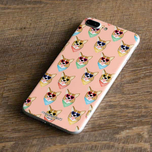 Bouffants and Broken Hearts Corgi Love iPhone 8 Plus Skin